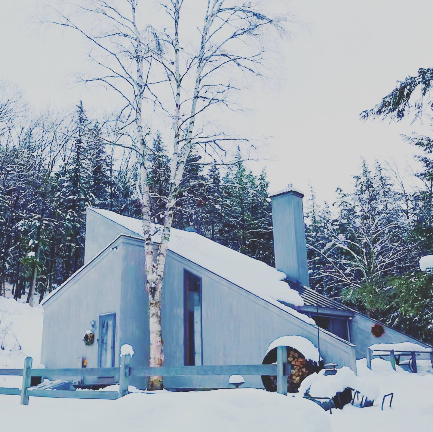 Falcon House in the winter