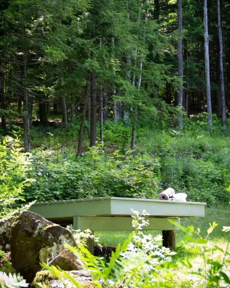 Yoga Platform at the edge of the woods